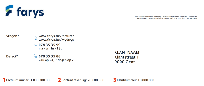 Creditnota - Factuurgegevens