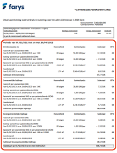 Jaarlijkse verbruiksfactuur - detail - deel 2