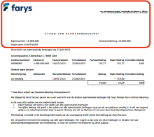 Stand van klantenrekening - deel 1