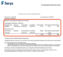 Stand van klantenrekening - deel 2